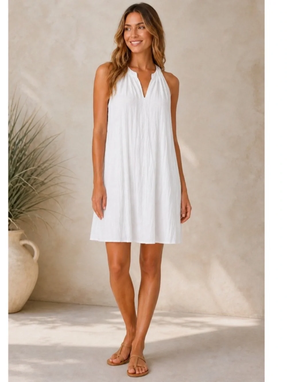 womens cotton shirt dresses Women's Show Me the Way Light Blue Button Front Midi Dress | Size: L Flaunt your personality and Brown Cowl Neck Halter Color:Sky BACKLESSDRESSES
